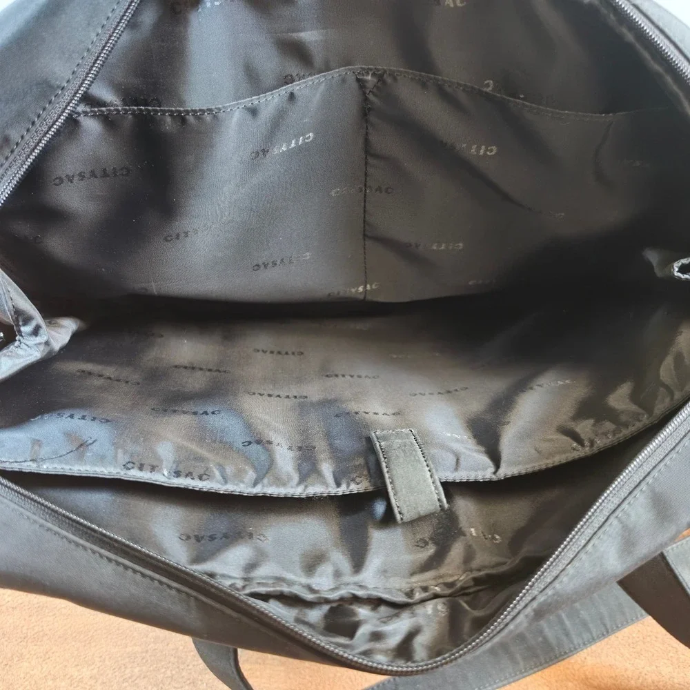 Citysac Laptop Messenger Bag Mens Womens OS Black Good Nylon Padded Commuter
